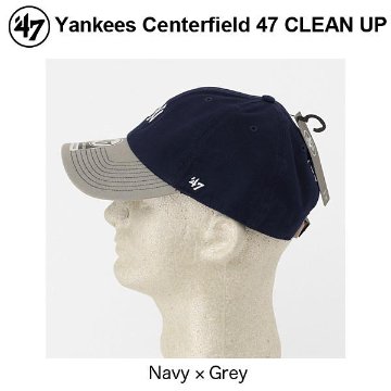 47 ニューヨーク・ヤンキース 2トン ミニロゴ　センターフィールド　キャップ cap メジャーリーグ 帽子 野球帽 大人用(54-61cm) B-HIRTT17GWH-NY画像