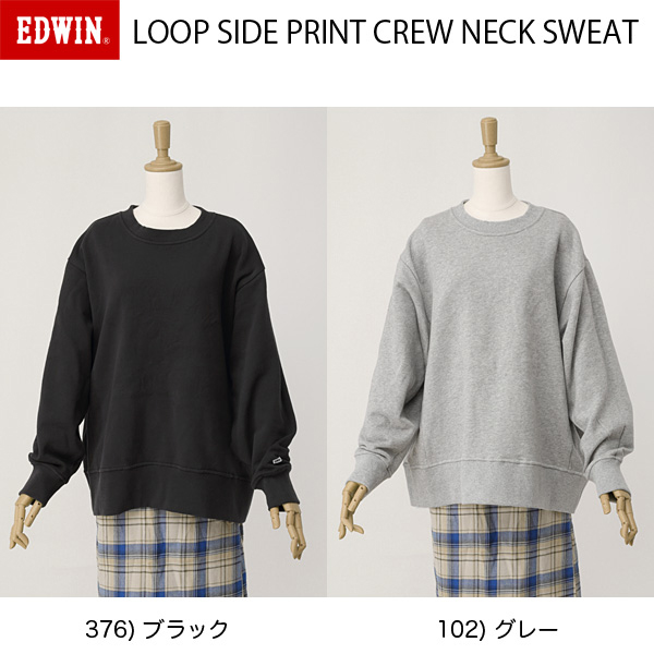 MissEDWIN 2021 FALL & WINTER LOOP SODE PRINT CREW NECK SWEAT MT5081の画像