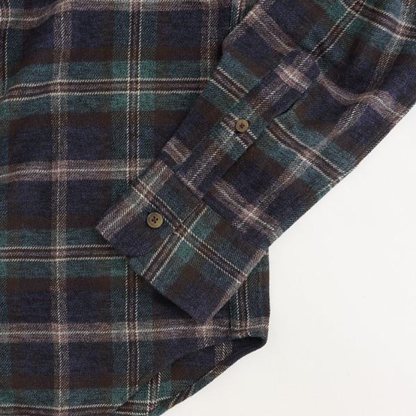 マッグレガー　111170801 ペルーヴィアンピマコットンの フランネル起毛チェックBDシャツの画像