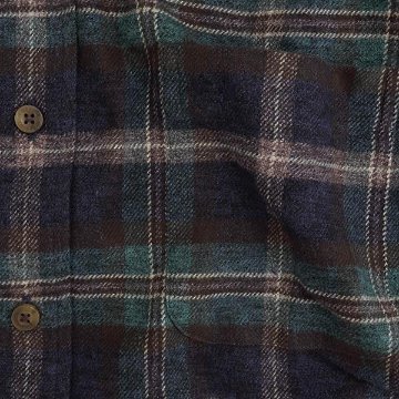 マッグレガー　111170801 ペルーヴィアンピマコットンの フランネル起毛チェックBDシャツの画像