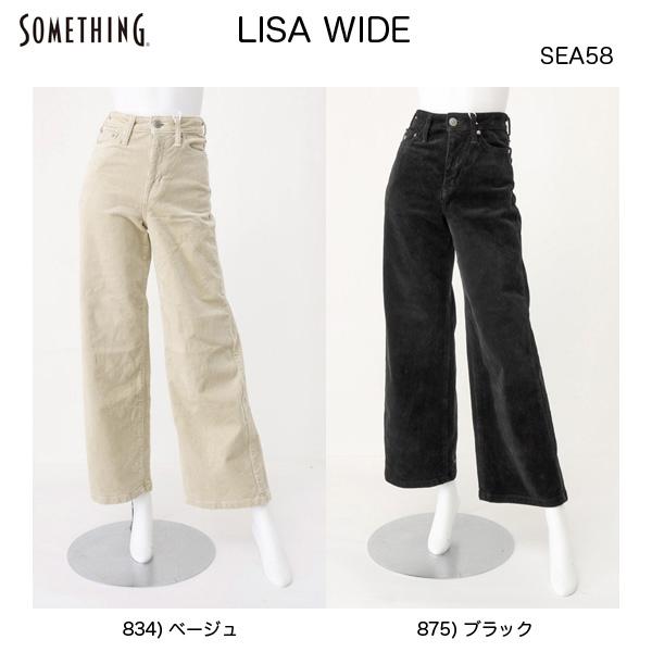 something　SEA58　LISA WIDE リサワイド　コーデュロイ コール天　ワイドバギーの画像