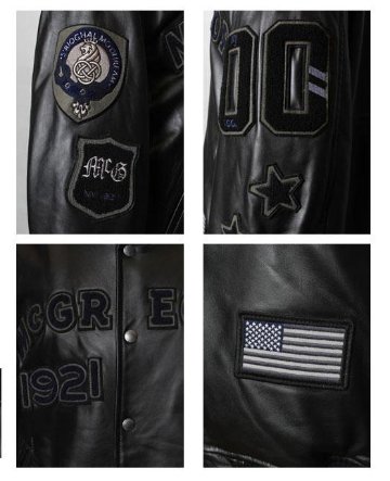 McGREGOR　111141702 Award　Jacket エンブレムレザースタジアムの画像
