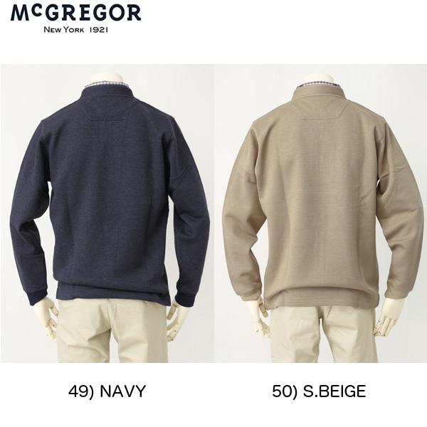 McGREGOR　111611603 メンズ　マクレガー　レイヤード衿付きトレーナー の画像