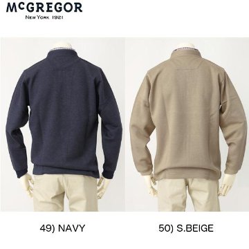 McGREGOR　111611603 メンズ　マクレガー　レイヤード衿付きトレーナー の画像