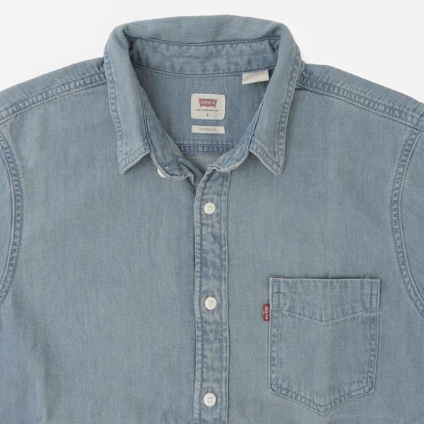 LEVI'S(リーバイス）86627-00　メンズ　半袖　SS CLASSIC ONE POCKET STANDARD  ワンポケットシャツ　39)STONE WASHの画像
