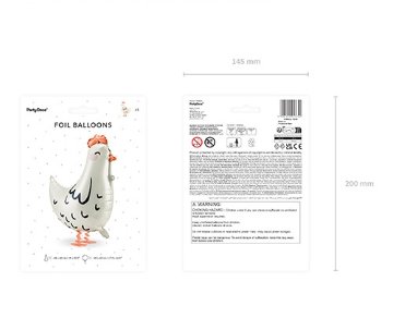 【お散歩バルーン】にわとりヘンの画像