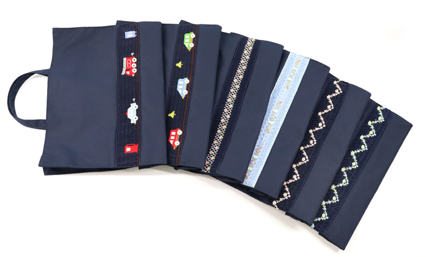 【20％引き】　スモッキング刺繍入り レッスンバッグ　【ネット限定】の画像
