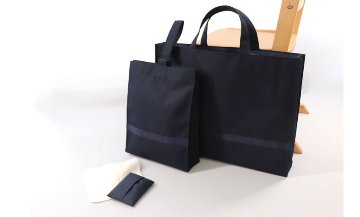 【紺無地】通園通学4点セット |お受験｜小学校受験｜お教室通いの画像