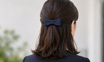 ダブルリボンバレッタの画像