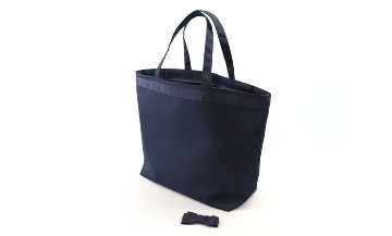 完全自立型 ファスナー付き トートバッグ 【リボンブローチ付き】 の画像
