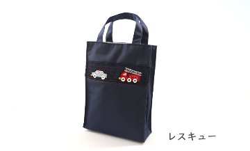 【新柄入荷】自立型スモッキング刺繍入りシューズバッグ(持ち手2本タイプ)の画像