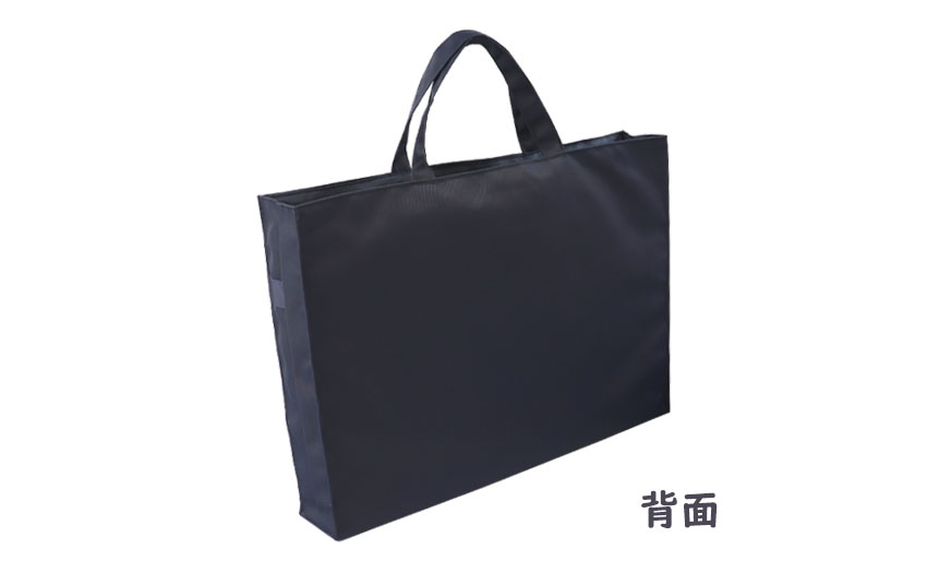 【ワケあり20％OFF】ナイロン製マチ付きレッスンバッグ　レースリボンの画像