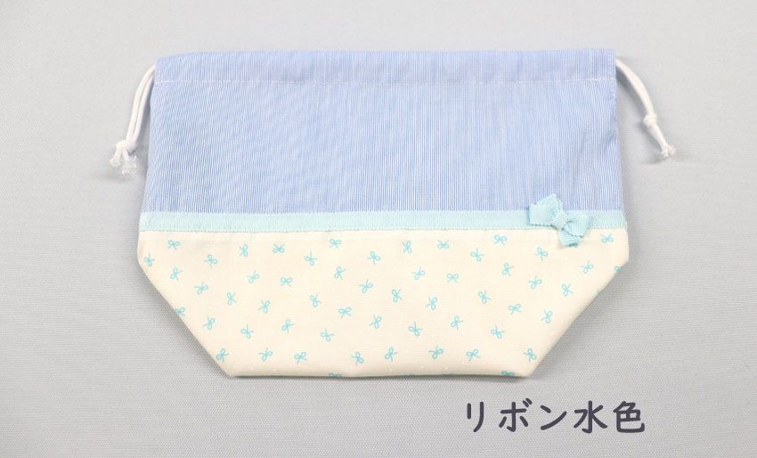  【抗菌防臭素材】布製 ランチ巾着の画像