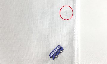 【ワケあり品のため50％OFF】刺繍入り綿ハンカチ の画像