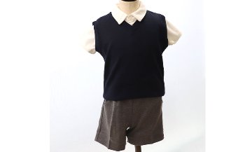 お受験服｜男児用｜ポロシャツ｜ニットベスト｜パンツ｜日本製｜ペアレンツドリームの画像