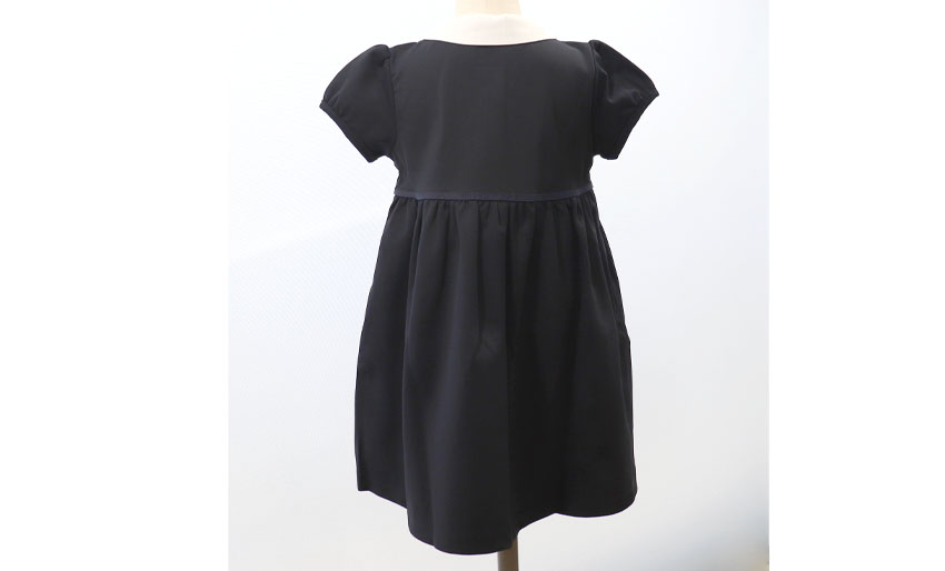 お受験服｜半袖ワンピース(前開き)紺｜日本製｜期間限定｜ペアレンツドリームの画像