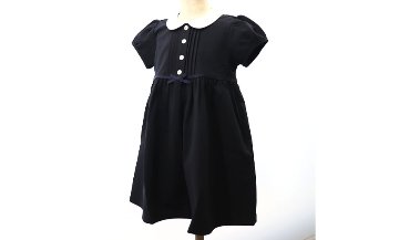 お受験服｜半袖ワンピース(前開き)紺｜日本製｜期間限定｜ペアレンツドリームの画像