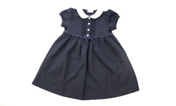 お受験服｜半袖ワンピース(前開き)紺｜日本製｜期間限定｜ペアレンツドリームの画像