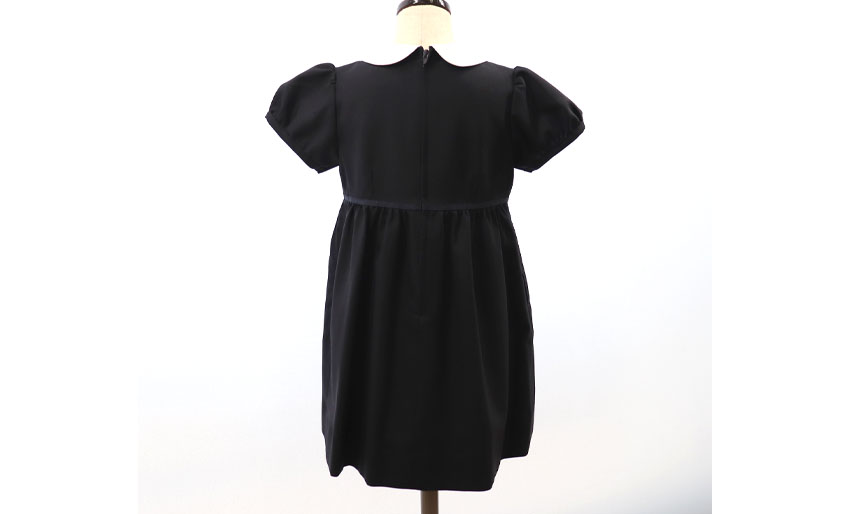 お受験服｜半袖ワンピース (後ろファスナー) 紺｜日本製｜期間限定｜ペアレンツドリームの画像