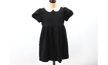 お受験服｜半袖ワンピース (後ろファスナー) 紺｜日本製｜期間限定｜ペアレンツドリームの画像