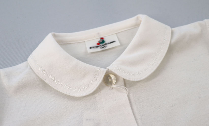 お受験服｜半袖パフスリーブブラウス白｜日本製｜期間限定販売 ｜ペアレンツドリーム｜の画像