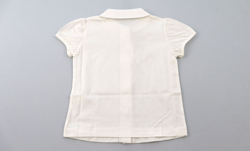 お受験服｜半袖パフスリーブブラウス白｜日本製｜期間限定販売 ｜ペアレンツドリーム｜の画像