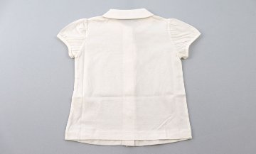 お受験服｜半袖パフスリーブブラウス白｜日本製｜期間限定販売 ｜ペアレンツドリーム｜の画像