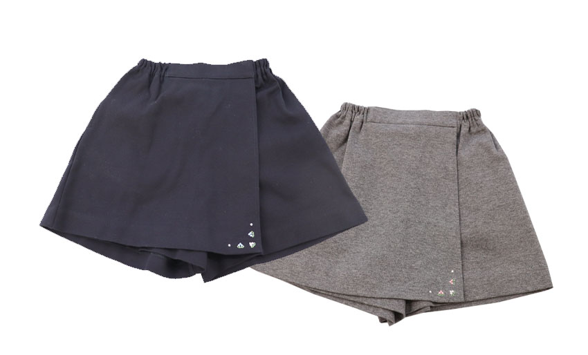 お受験服｜ラップキュロット(刺繍入り)｜日本製｜期間限定｜ペアレンツドリームの画像