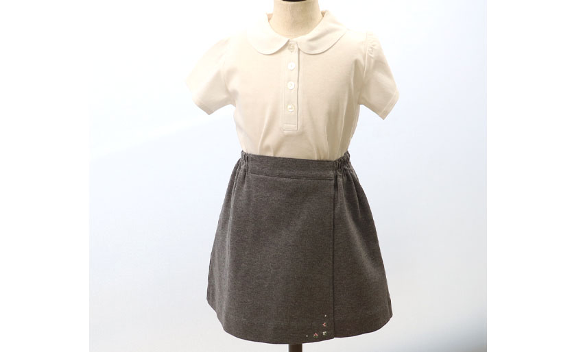 お受験服｜ラップキュロット(刺繍入り)｜日本製｜期間限定｜ペアレンツドリームの画像