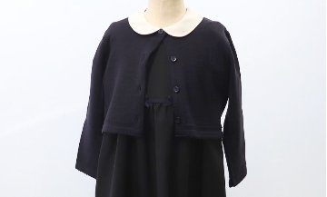 お受験服｜女児用 ニットボレロ(冬用)紺｜日本製｜ペアレンツドリームの画像
