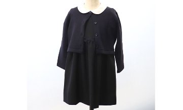 お受験服｜女児用 ニットボレロ(冬用)紺｜日本製｜ペアレンツドリームの画像