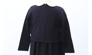 お受験服｜女児用 ニットボレロ(冬用)紺｜日本製｜ペアレンツドリームの画像