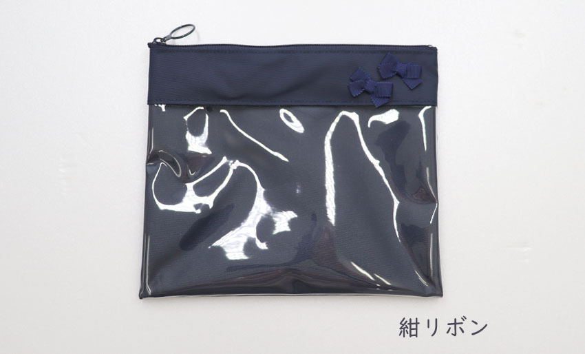 中身が見えるクリアポーチ　折り紙ケース 小物収納に便利の画像