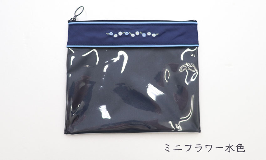 中身が見えるクリアポーチ　折り紙ケース 小物収納に便利の画像