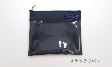 中身が見えるクリアポーチ　折り紙ケース 小物収納に便利の画像