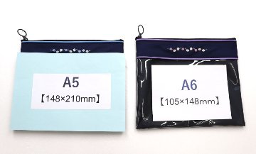 中身が見えるクリアポーチ　折り紙ケース 小物収納に便利の画像