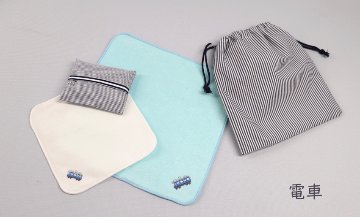 【本店限定】タオルハンカチ・巾着袋4点セット｜刺繍｜スクール小物の画像