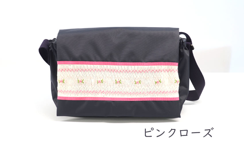 通園バッグ・お弁当かばん【スモッキング刺繍／手刺繍】の画像
