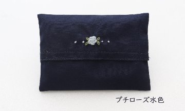 【手刺繍】ミニティッシュケース｜ワンポイント刺繍｜ネット限定  の画像