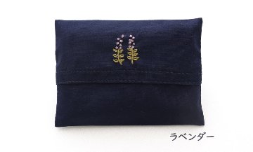 【手刺繍】ミニティッシュケース｜ワンポイント刺繍｜ネット限定  の画像