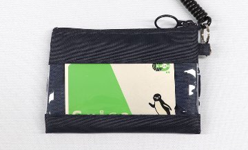 【ネット限定】スモッキング刺繍入り ナイロン製パスケース ｜小銭入れ付きの画像