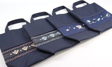 【20％OFF】スモッキング刺繍・手刺繍入り シューズバッグ【ネット限定】の画像