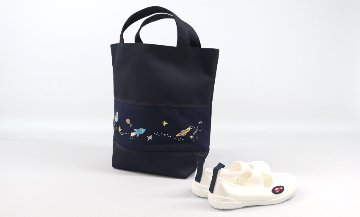 【20％OFF】スモッキング刺繍・手刺繍入り シューズバッグ【ネット限定】の画像