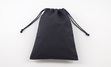【在庫限り】　巾着袋 紺布製 ｜1枚仕立て の画像
