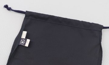 【在庫限り】　巾着袋 紺布製 ｜1枚仕立て の画像