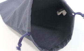 【在庫限り】　巾着袋 紺布製 ｜1枚仕立て の画像