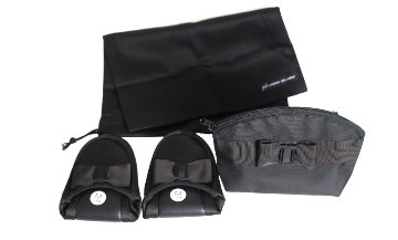 【訳あり品20％OFF】日本製 リボン携帯スリッパ(巾着・ポーチ付き)LLサイズ｜24.5～25.5cmの画像