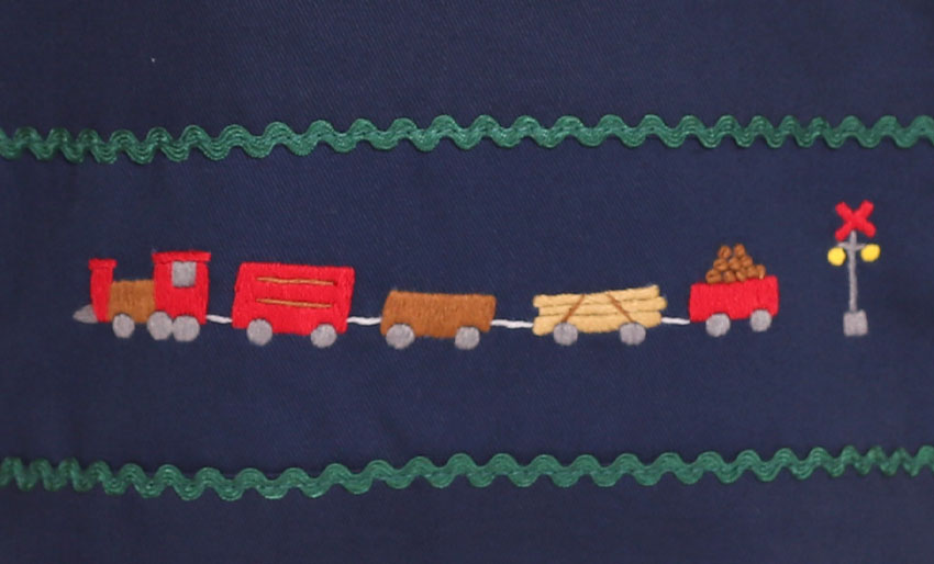 【訳アリ品のため50%OFF】手刺繍シューズバッグ｜きしゃの画像