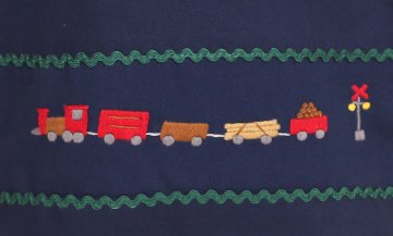 【訳アリ品のため50%OFF】手刺繍シューズバッグ｜きしゃの画像