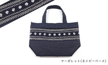 【新柄入荷】 スモッキング刺繍入り｜ミニトート｜送料無料の画像